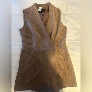 BCBGMaxAzria Tan Sleeveless Mini Dress